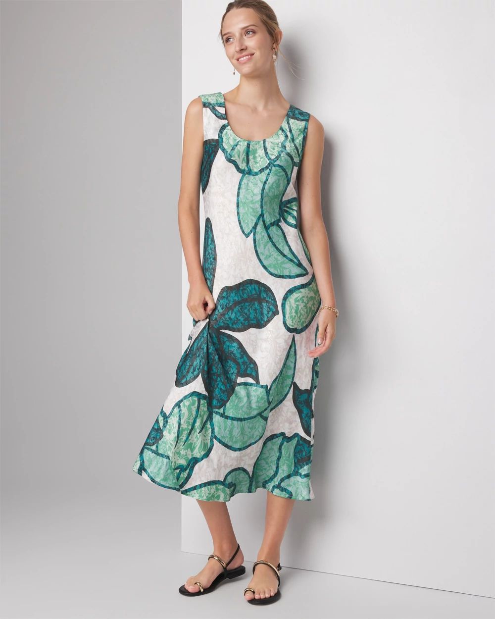 【直営・関税送料込】Floral print flowing Floral Slip Dress | White House Black Market